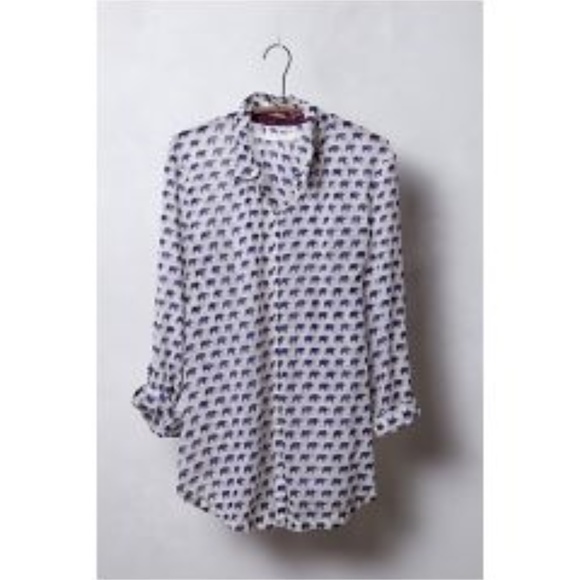 Anthropologie Tops - Anthropologie "Daytrip Buttondown" Hei Hei, sz S